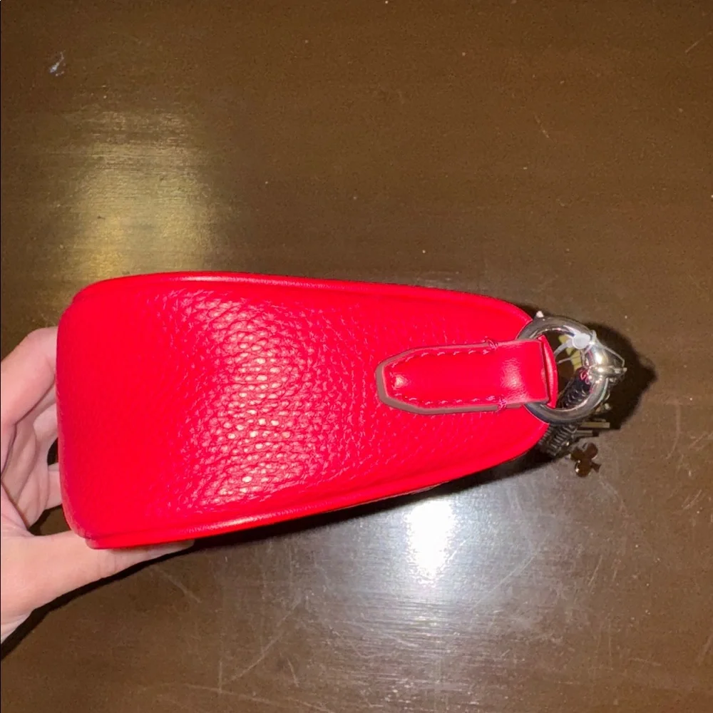 Michael Kors Pink Studded Crossbody Bag with Silver Chain